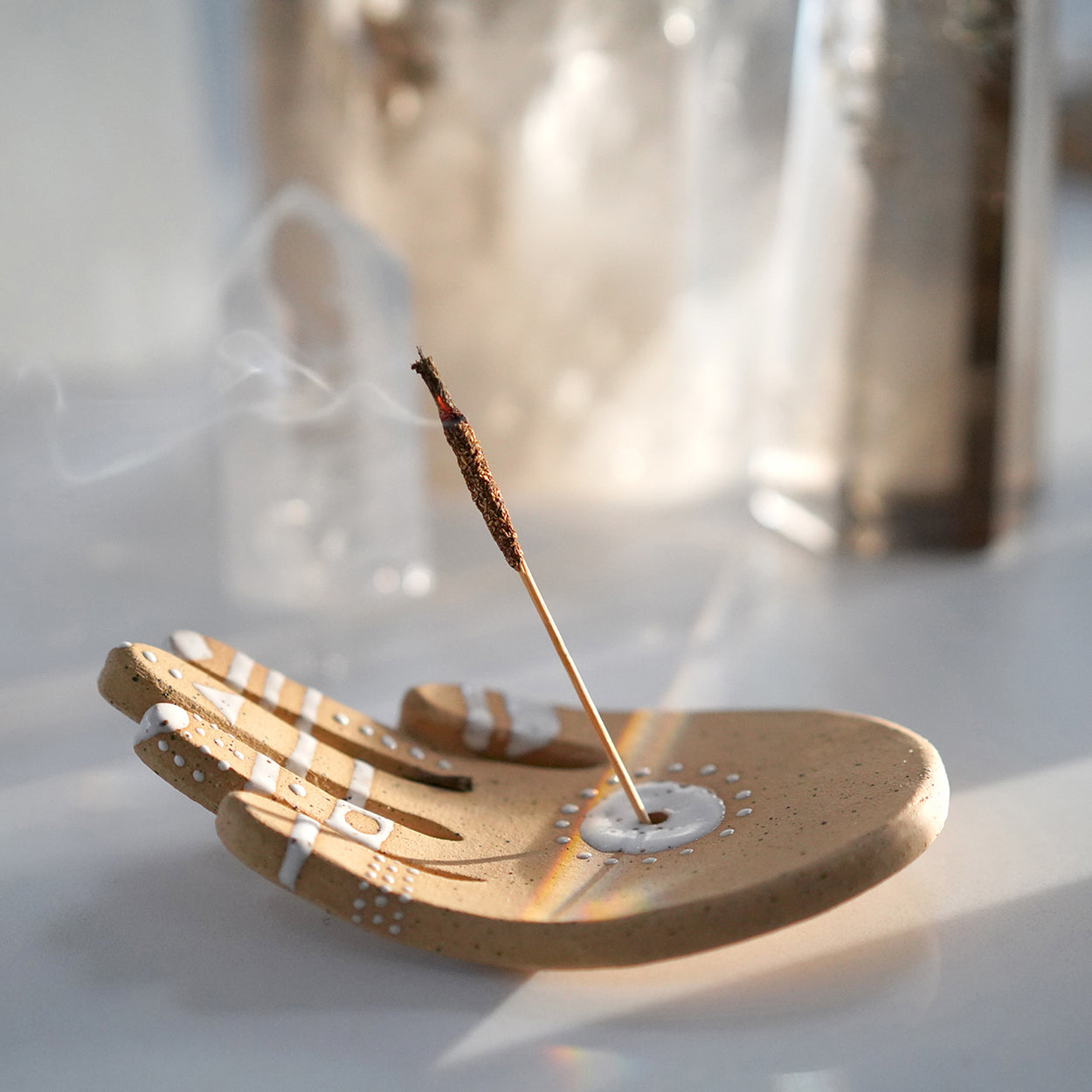Healing Hand Incense Holder | Multi-Detail